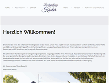 Tablet Screenshot of landgasthaus-kaster.de